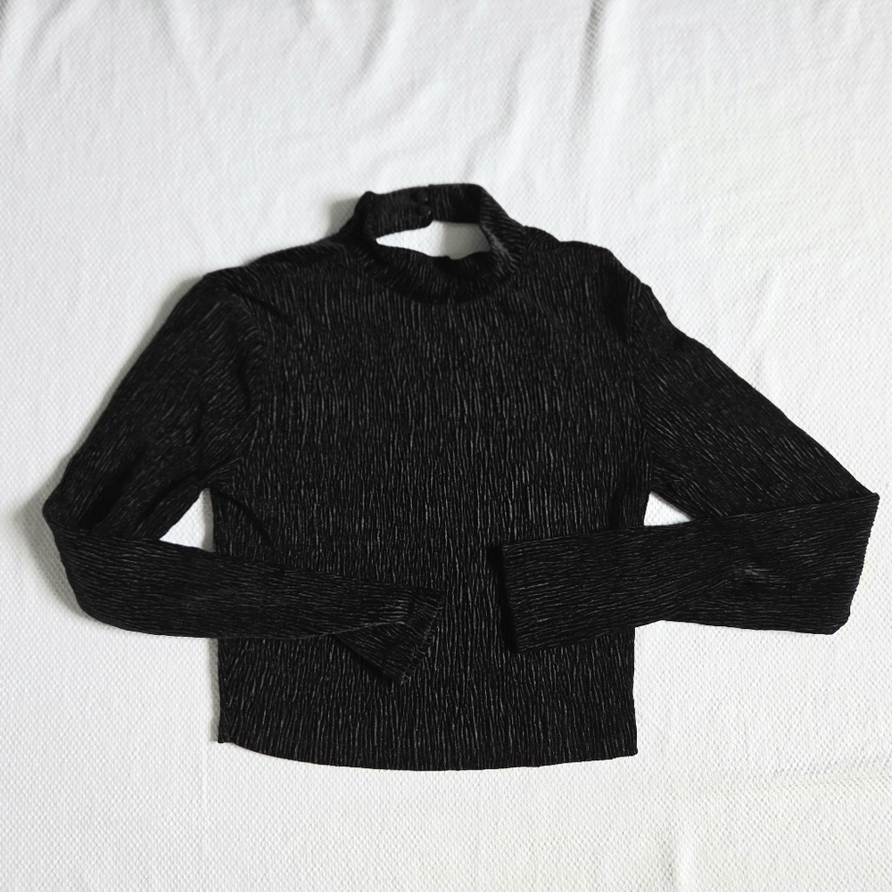 Divided Black Long Sleeve Top
